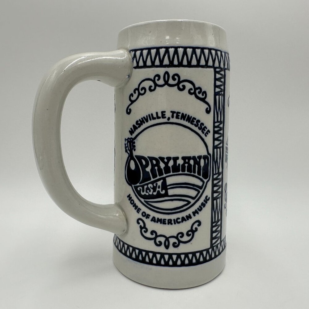 Vintage Opryland USA 16 oz Beer Mug Stein / Defunct Nashville Theme Park